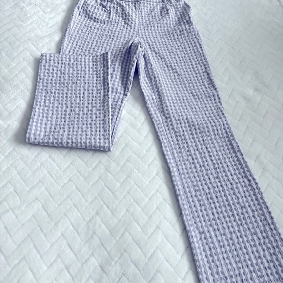 Zara purple and white gingham pants set - Picture 6 of 7